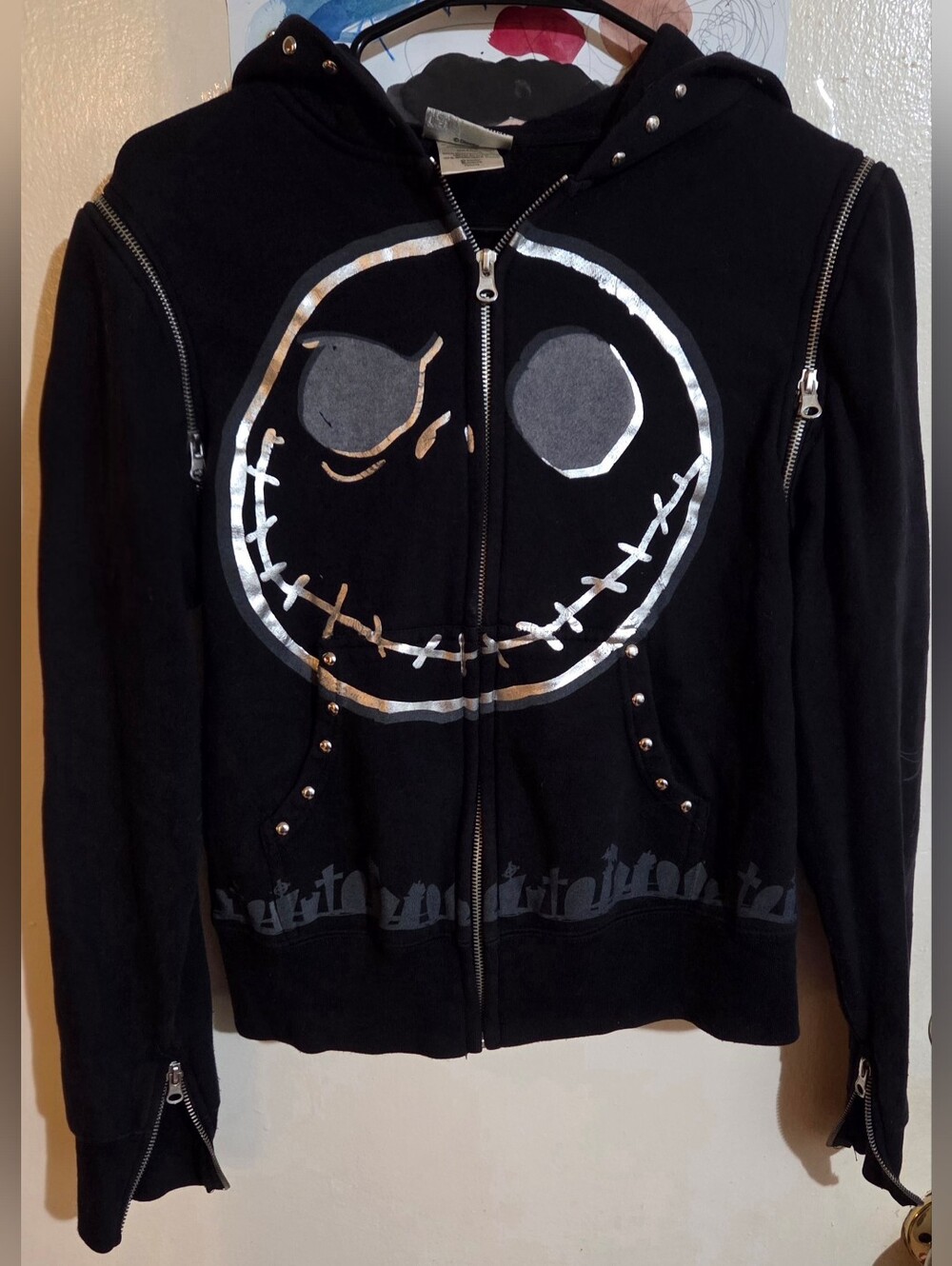 Nightmare Before Christmas Jack Vintage Y2K Disneyland Resort Hoodie Size L